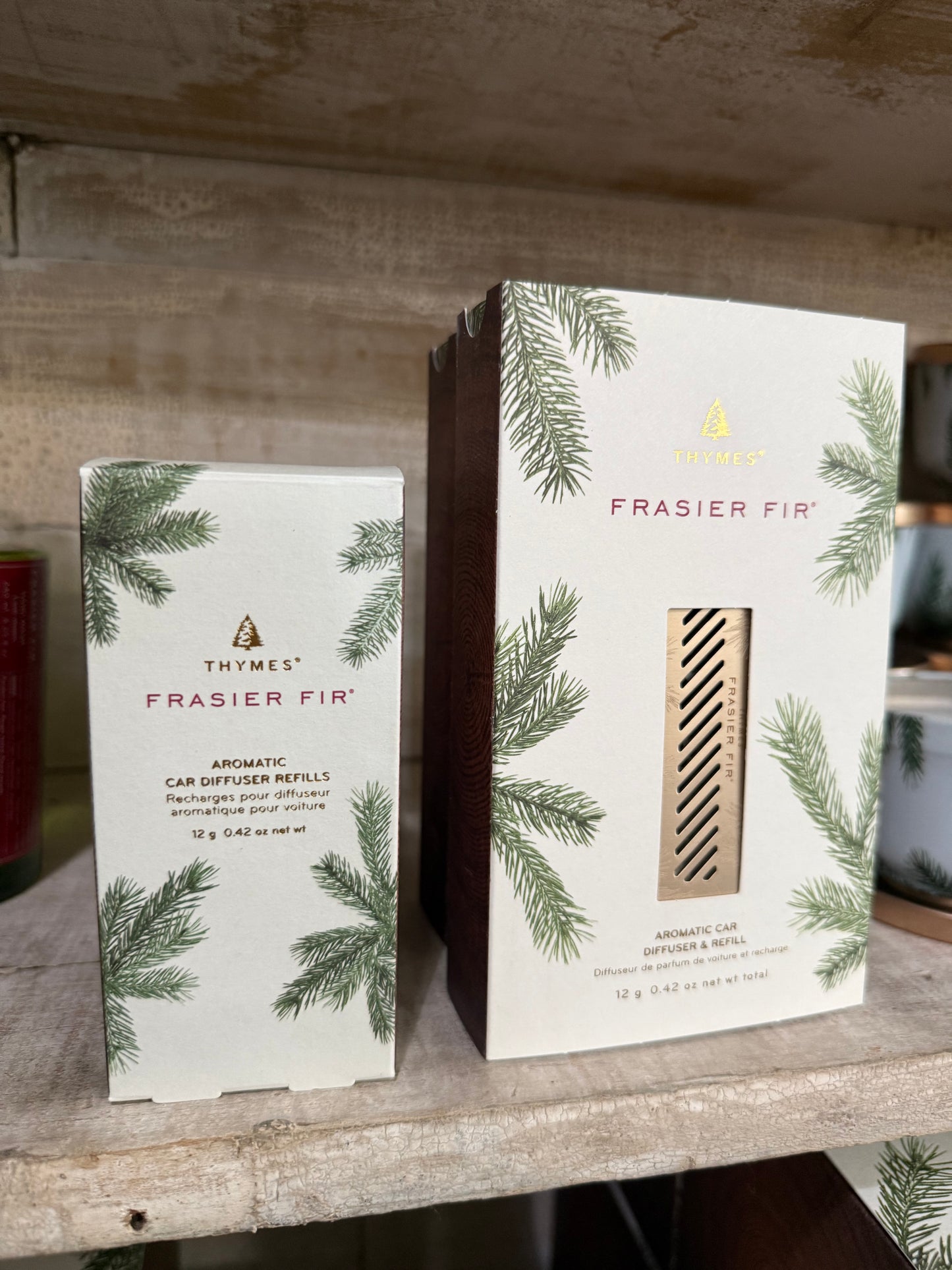 Thymes Frasier Fir Car Diffuser Kit