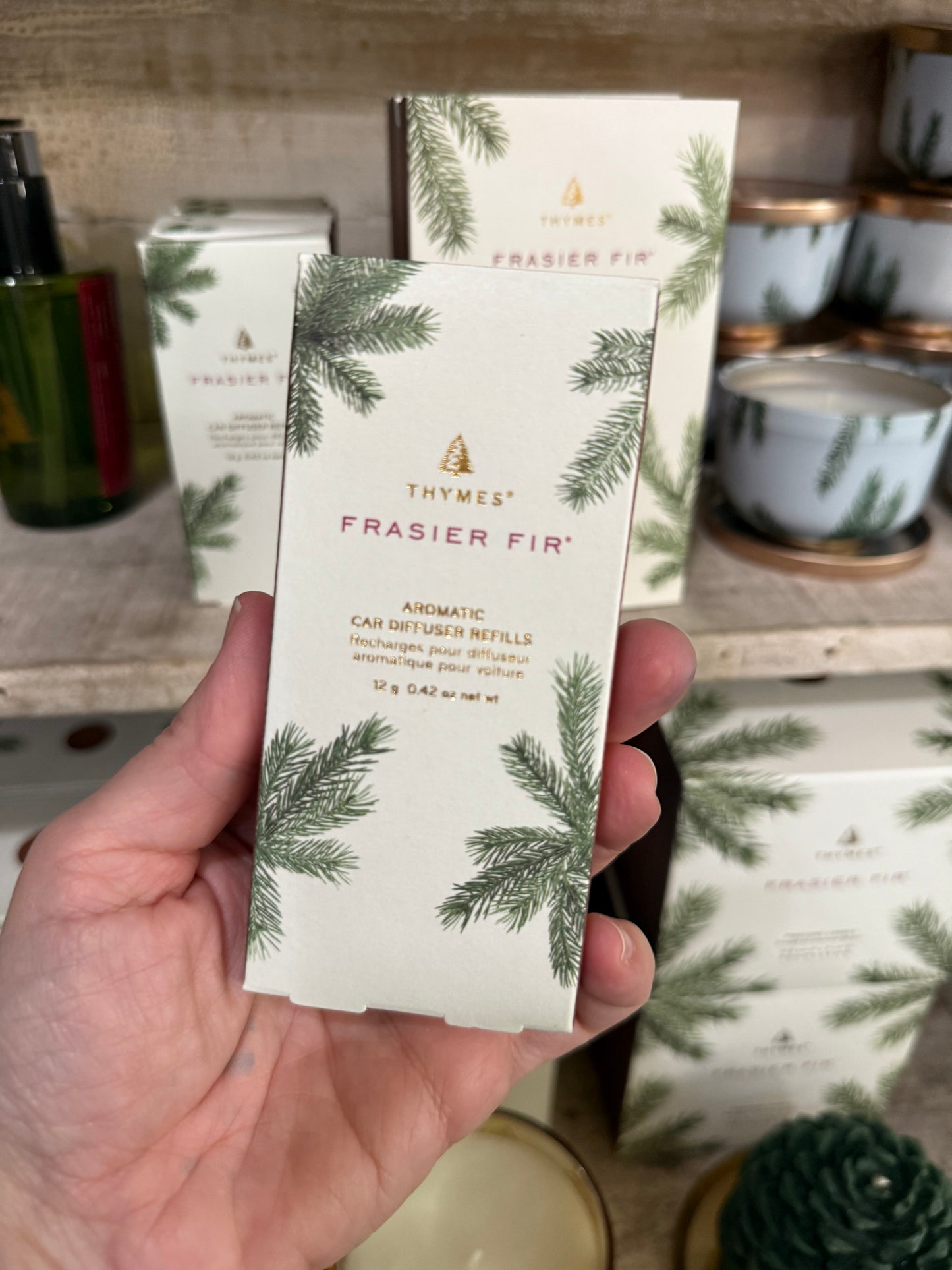 Thymes Frasier Fir Car Diffuser Kit
