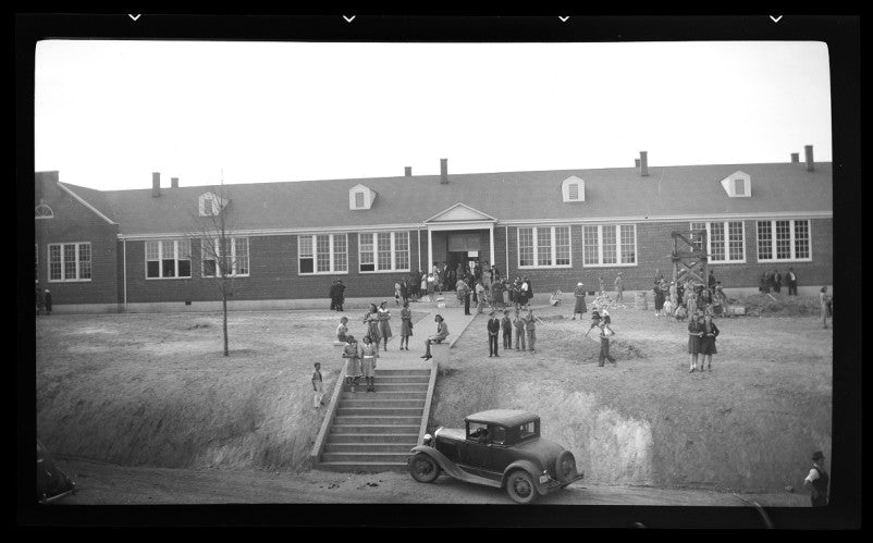 The old Virginia Carolina School before it burned down.