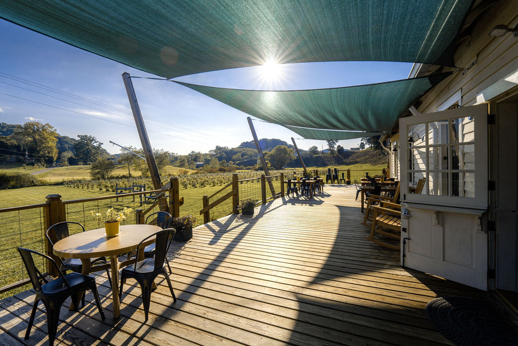 Join us on the back porch of The Old Store in Grassy Creek North Carolina